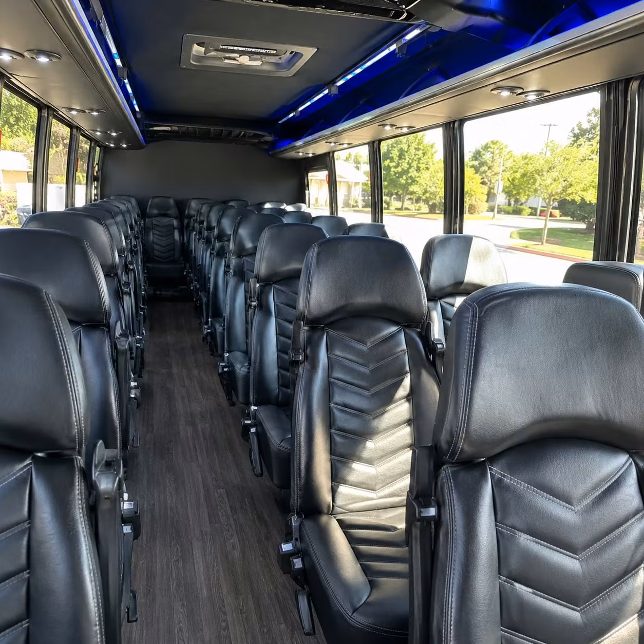 35 passenger minibus interior