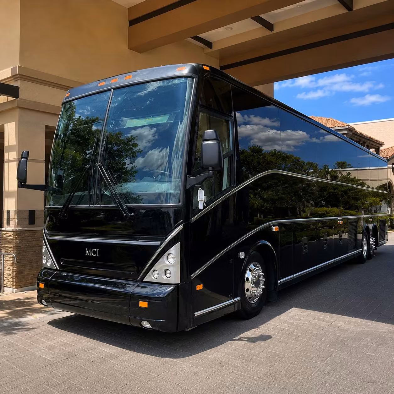 corporate event bus rentals for metrapark conventions and billings conferences